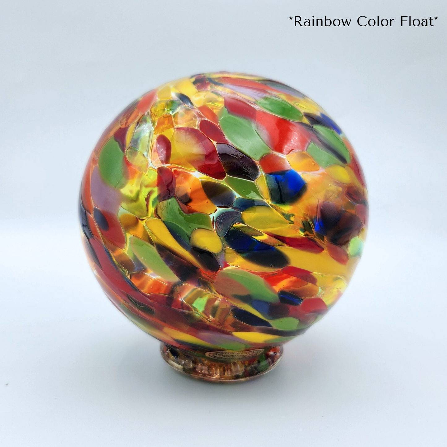 Rainbow Glass Float – Handblown Ornament in Every Color of the Rainbow